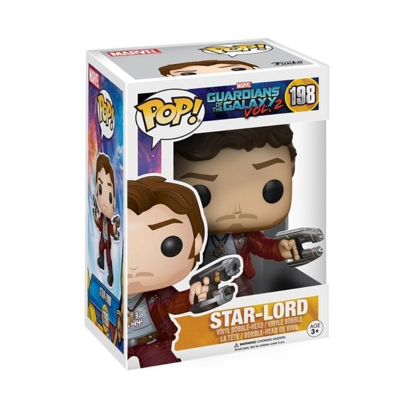 Funko Pop! Marvel, Guardians of the Galaxy - Star Lord # 198 - Picture 2 of 2